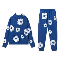 Nouvelle collection 2026 : Sweat à capuche imprimé en mousse tendance, style européen et américain, ensemble de sport pour hommes, modèle identique pour les couples. 5