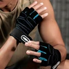 Gym Fitness Heavyweight Training Gloves Men women Body Building Half Finger Non-Slip Gloves Wrist Support Weightlifting Sports 3