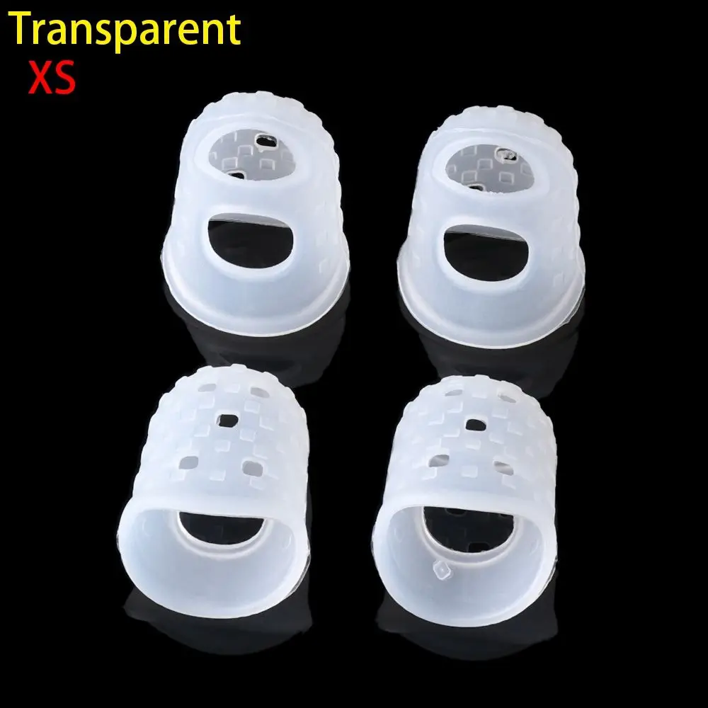 Set of 4 Silicone Finger Guards in Assorted Colors - Fingertip Protectors for String Instrument Playing