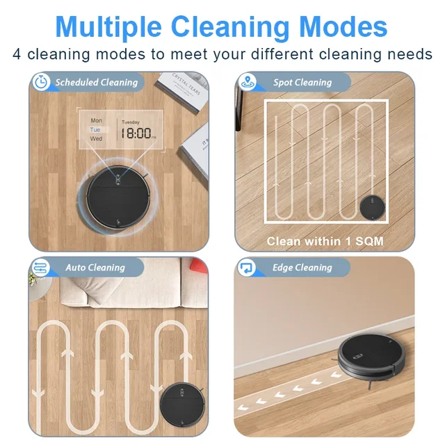2021 new arrival Automatic Smart Robot Mop Floor Operation Sweep Dust Cleaning Machine Appliances Vacuum Cleaner Robot 4