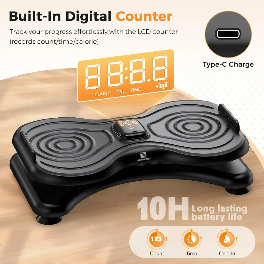 Waist Twist Board with LCD Display and Resistance Bands, Ab Twister Machine for Abs Workout, Slim Waist and Core Exercise, Home