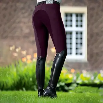 50% HOT!!! Women Fashion High Waist Elastic Equestrian Pants Horse Racing Skinny Trousers 5