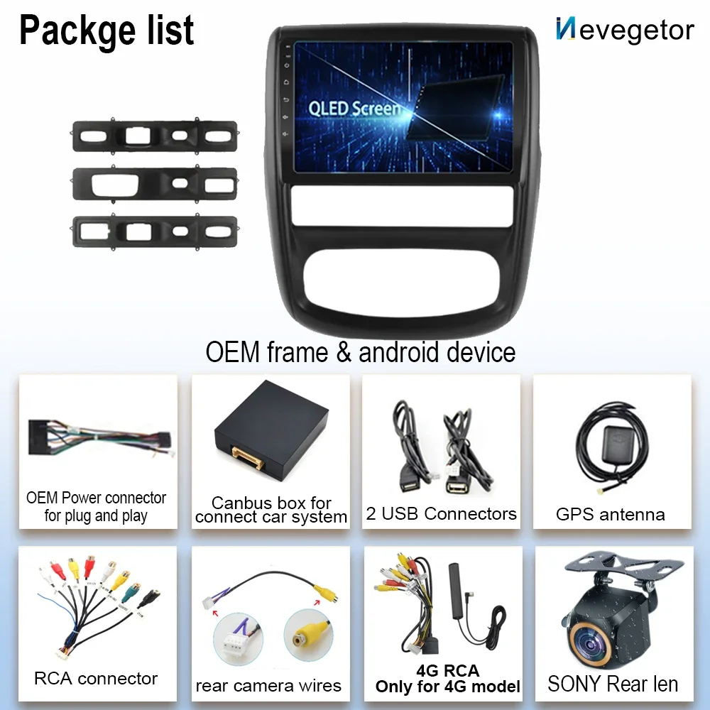Car dvd radio player Android 13 Multimedia Video For Renault Duster 1 2010-2015 Navigation GPS NO 2 din DSP