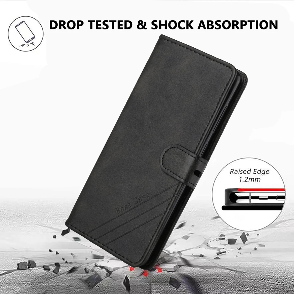 Luxury Flip Leather Wallet Phone Case - Enhanced Back Cover