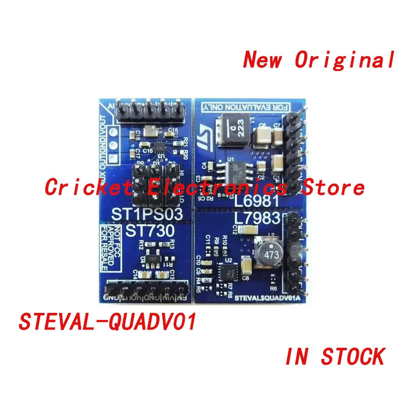 

STEVAL-QUADV01 плата оценки управления питанием на основе L6981,L7983, ST1PS03 и ST730