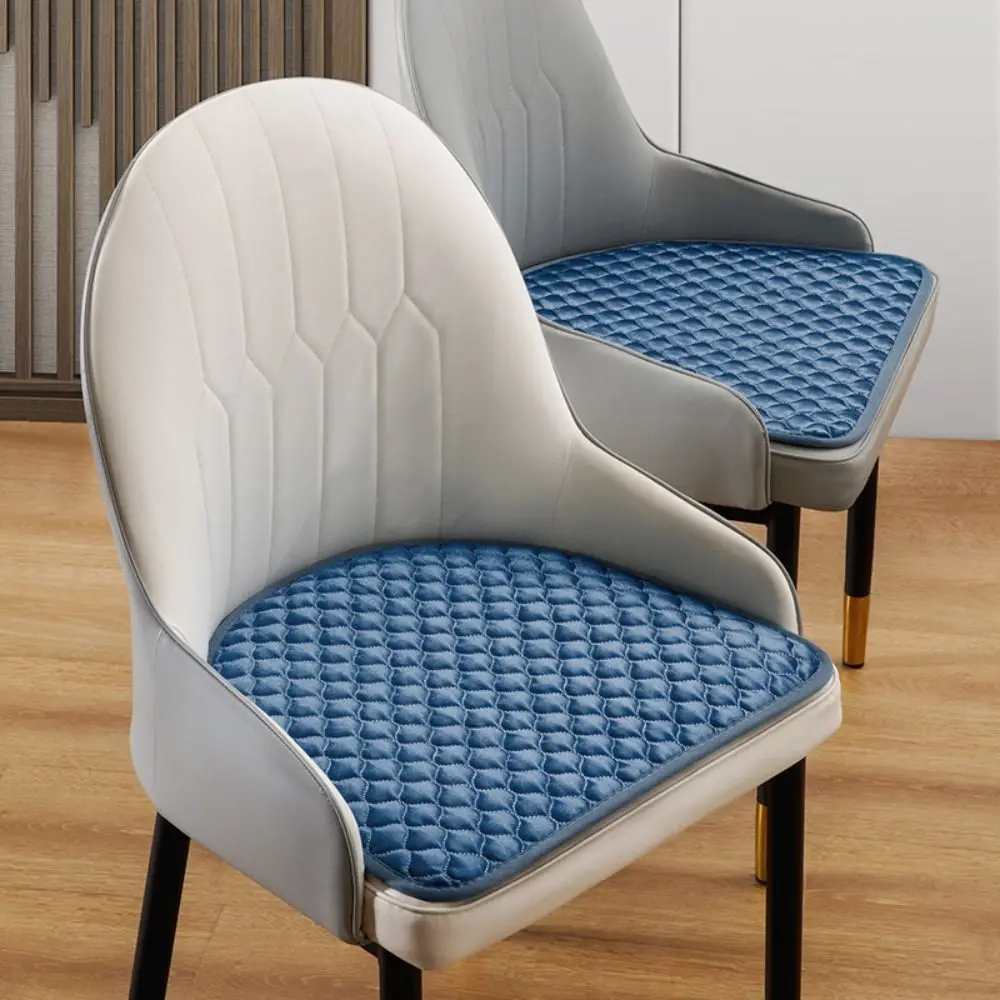 44x41cm Curved Dining Chair Cushion Non-Slip Soft Semi-circular Chair Pad Anti-dirty Removable Winter Student Cushion