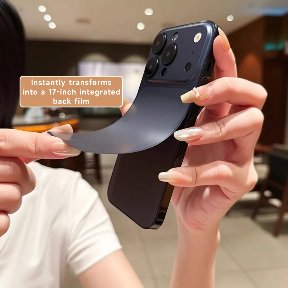 Matte, ultradünne, weiche Rückseiten-Handyhülle für iPhone 16 15 14 13 Pro Max, glänzender Aufkleber, sofortige Verwendung, 17er-Cover, Original – Detail 5