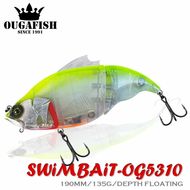 Vibration 2 Jointed SwimBait Fishing Lure Floating 190mm 135g