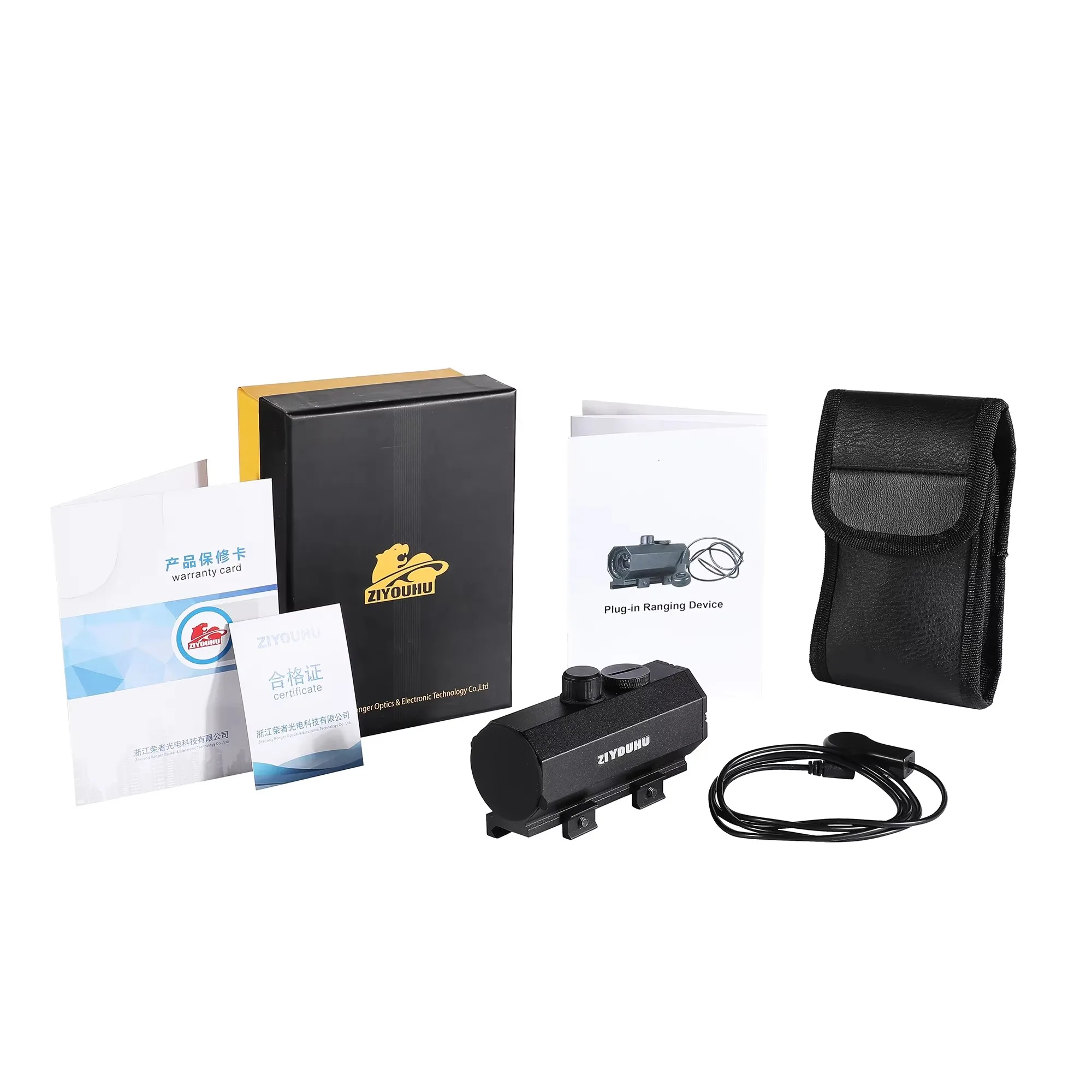 Mini Plug-in Laser Rangefinder Distance Measurement Multi-Mode Ranging for Outdoor Hunting Shockproof Mountable Measurer Device