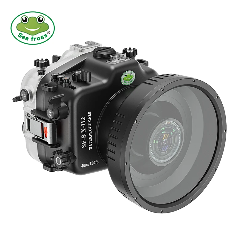 Seafrog 수중 사진 촬영용 방수 쉘, 후지 X-H2 X-H2S 카메라 다이빙 보호 커버에 적합