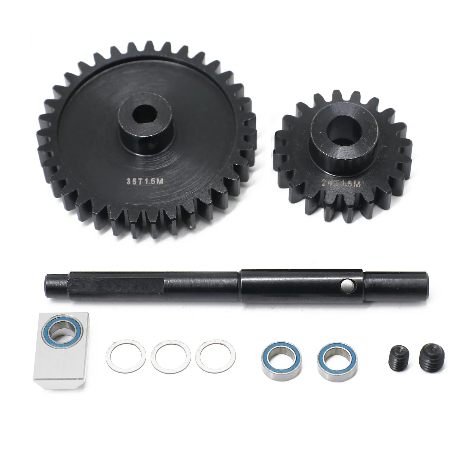 

Steel HD 1.5Mod 20T-25T-30T-35T Pinion Gear Spur Gear Kit Replacement Upgade Parts For Traxxas 1/5 XRT X-MAXX RC Car Accessories