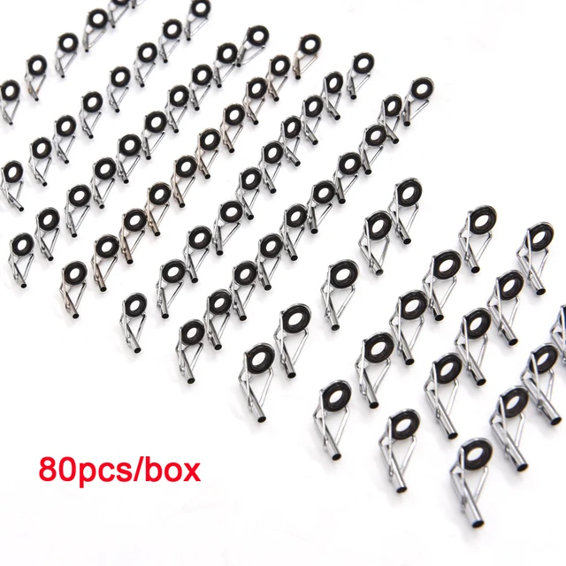 80Pcs Telescopic Fishing Rod Guide Tip Repair Kit Rod DIY Eye Rings Fishing  Rod Guide Fishing Tackle For Outdoor Fishing - AliExpress