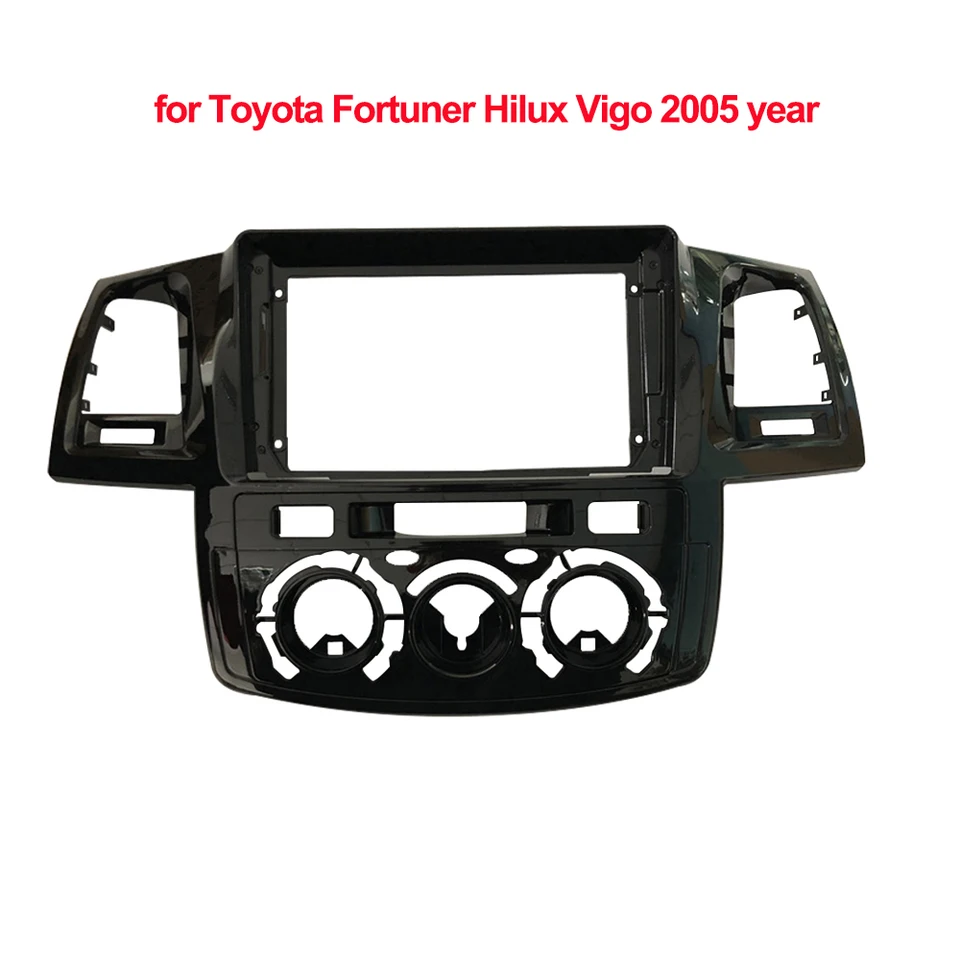 Générique Kit De Radio 2DIN Autoradio Audio Fascia Cadre Adaptateur For Toyota Hilux Vigo 9 Grand