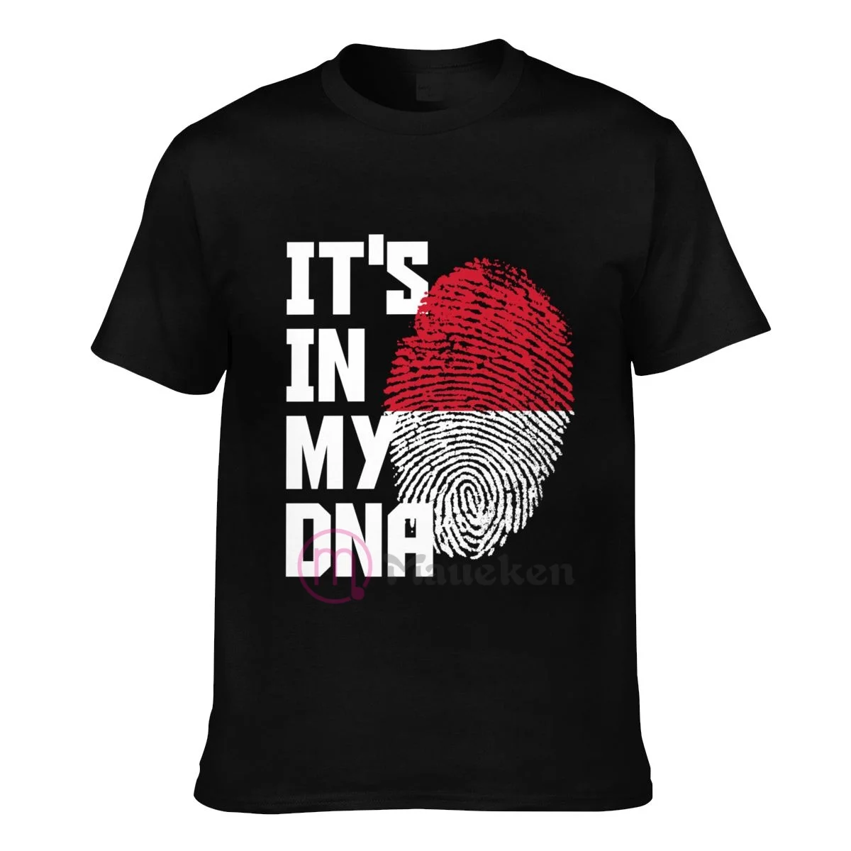 Мужские и женские футболки It's in my dna с флагом Индонезии хлопковая Футболка в