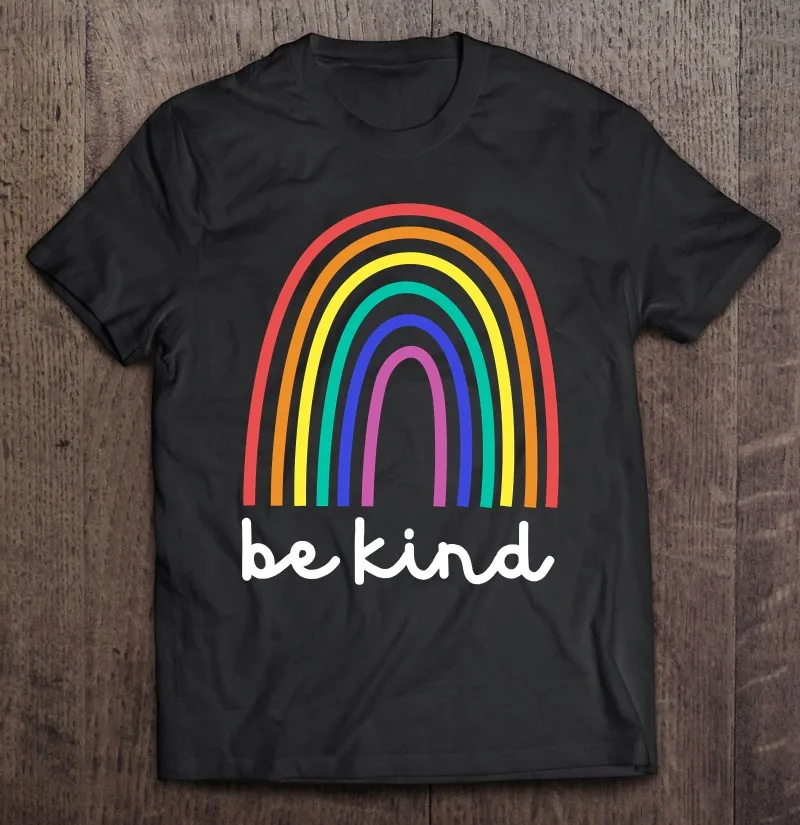 Be Kind Rainbow Happy Kindness T Shirt 