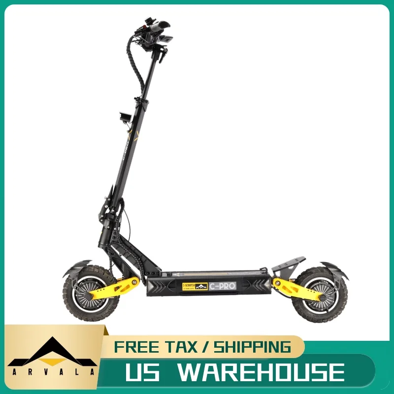 US Warehouse ARVALA C-PRO 10-Inch All Terrains Electric Scooter Upgraded VDM VSETT 10 Plus Adult E-Scooter Dual Motors Off-Road