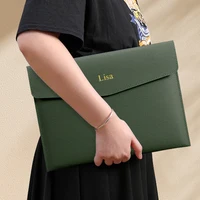 Sacs de fichiers en cuir A4 personnalisés pour lettres, sacs à documents officiels, sacs matériels et sacs de rangement pour le bureau d'affaires 4
