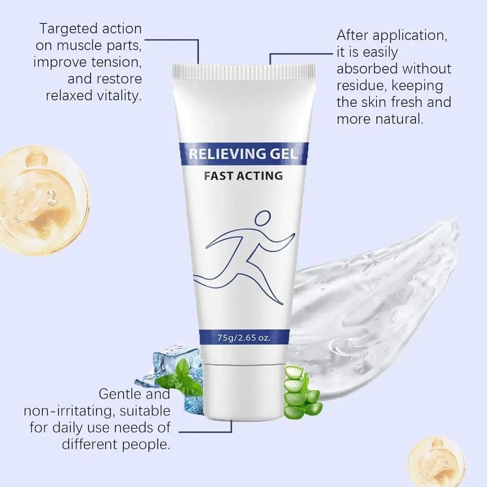New with Menthol and Frankincense Soothing Cooling Gel Relieve Muscle Tension Nourishing Pain Relieving Gel Fast Absorbing