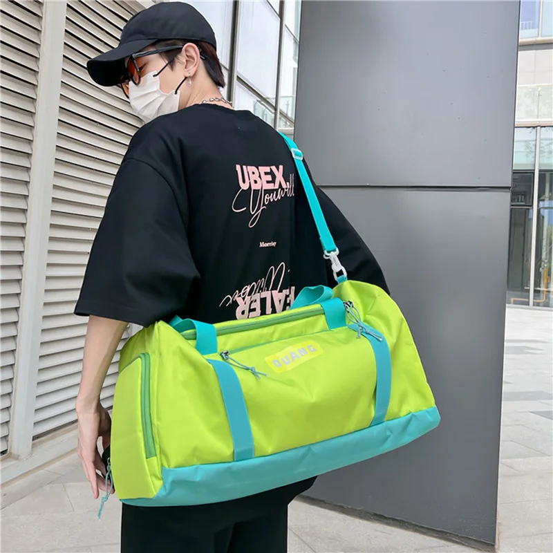 Travel Bag Sports Fitness Hand Bags Portable Large Capacity Dry and Wet Separation Training Backpack Women Men Shoe Storage Y13A