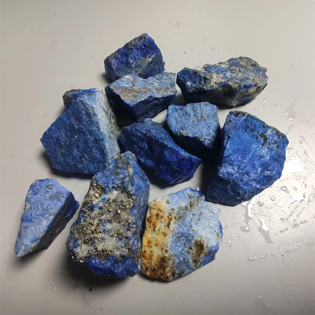 100G Natural Lapis Lazuli Nyers Kő Drágakő Kvarc Ásványi Minta Eredeti Kövek Természetes És Anyagok Ékszerekhez - Image 2