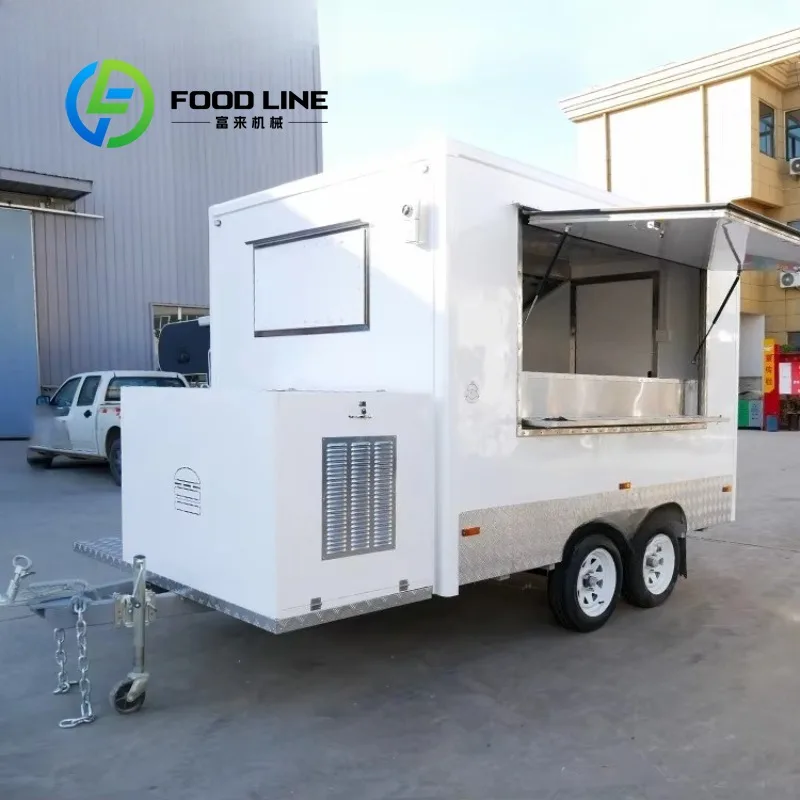 Mobile Bar Concessione Camion alimentare con attrezzature da cucina complete per Hotdog BBQ Pizza Catering Stand personalizzato - immagine 3