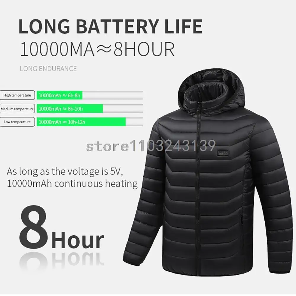 23 Areas Heated Jacket Winter Men Warm Vest USB Self Heating Jacket Women Heated Coat Ski Camping Hiking Winter Cotton Clothes heated jacket,hiking jackets