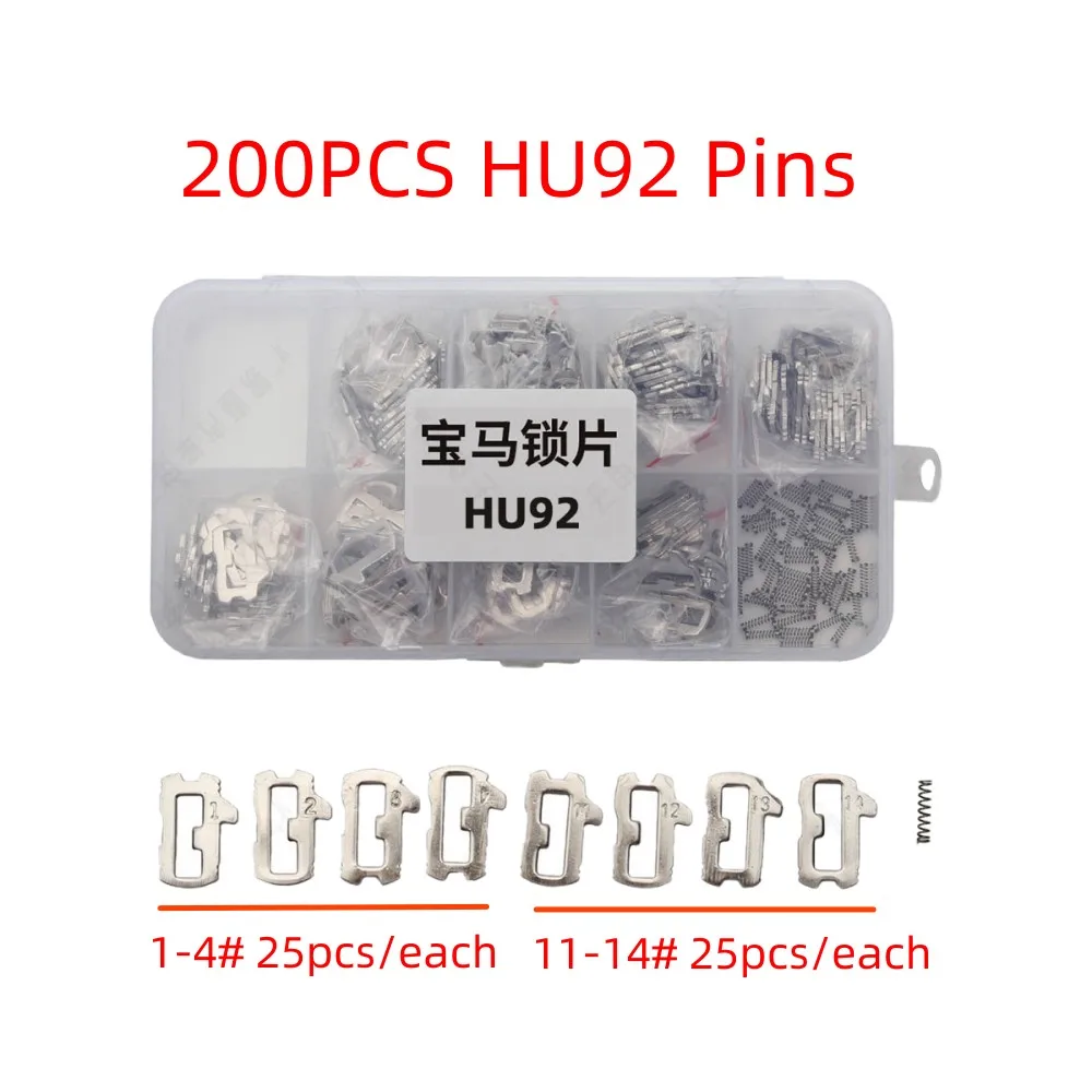 keychannel 200pcs HU92 Lock Pins Automobile Repair Lock Pin for BMW CAS3 3 5 Seires X3 X5 X6 Replace Lock Pin  Locksmith Tool keychannel 10pcs lot transponer key chip key spare key with uncut key blank for gm cadillac replacement spare key locksmith tool