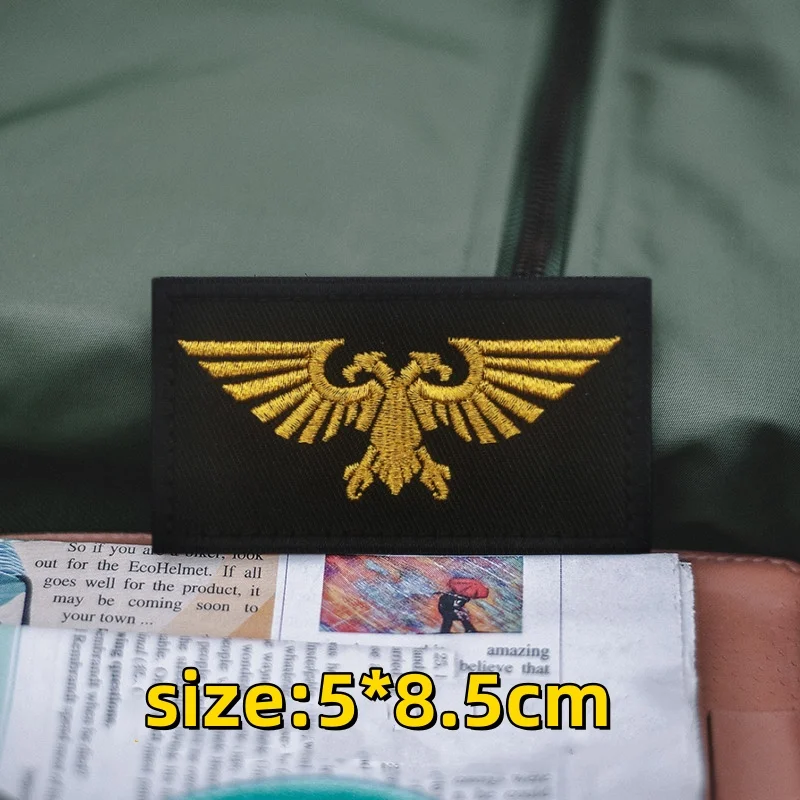 Area 7, Top Gun Moral-Abzeichen, bestickte Aufnäher für Kleidung, taktisches Militär-Armband mit Klettverschluss, Rucksack, Hut, Helm-Aufkleber – Detail 1