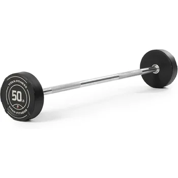 Rubber Fixed Curl Barbell 1