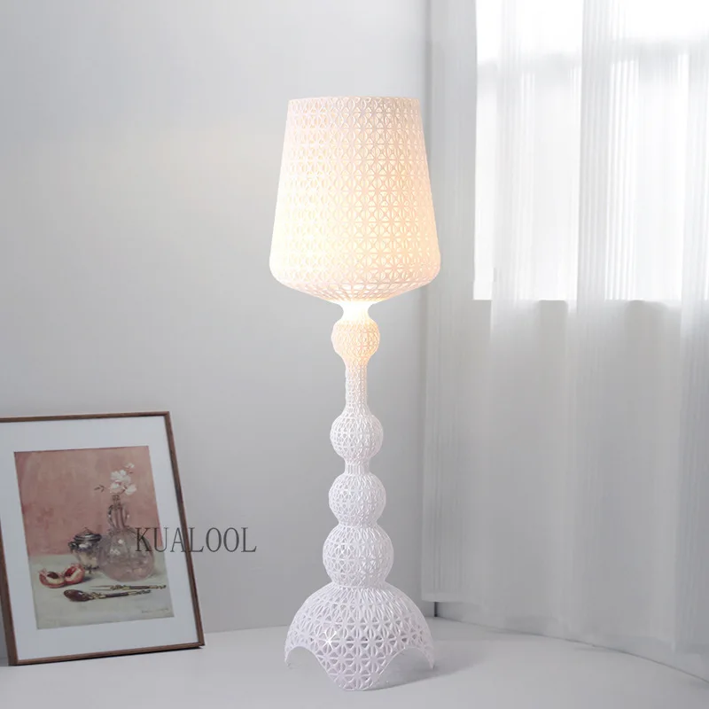 Lampada Da Terra Cava Di Lusso Moderna Kartell Kabuki Led Luce In Piedi Soggiorno Camera Da Letto Studio Angolo Illuminazione Acrilico Decorazioni Per