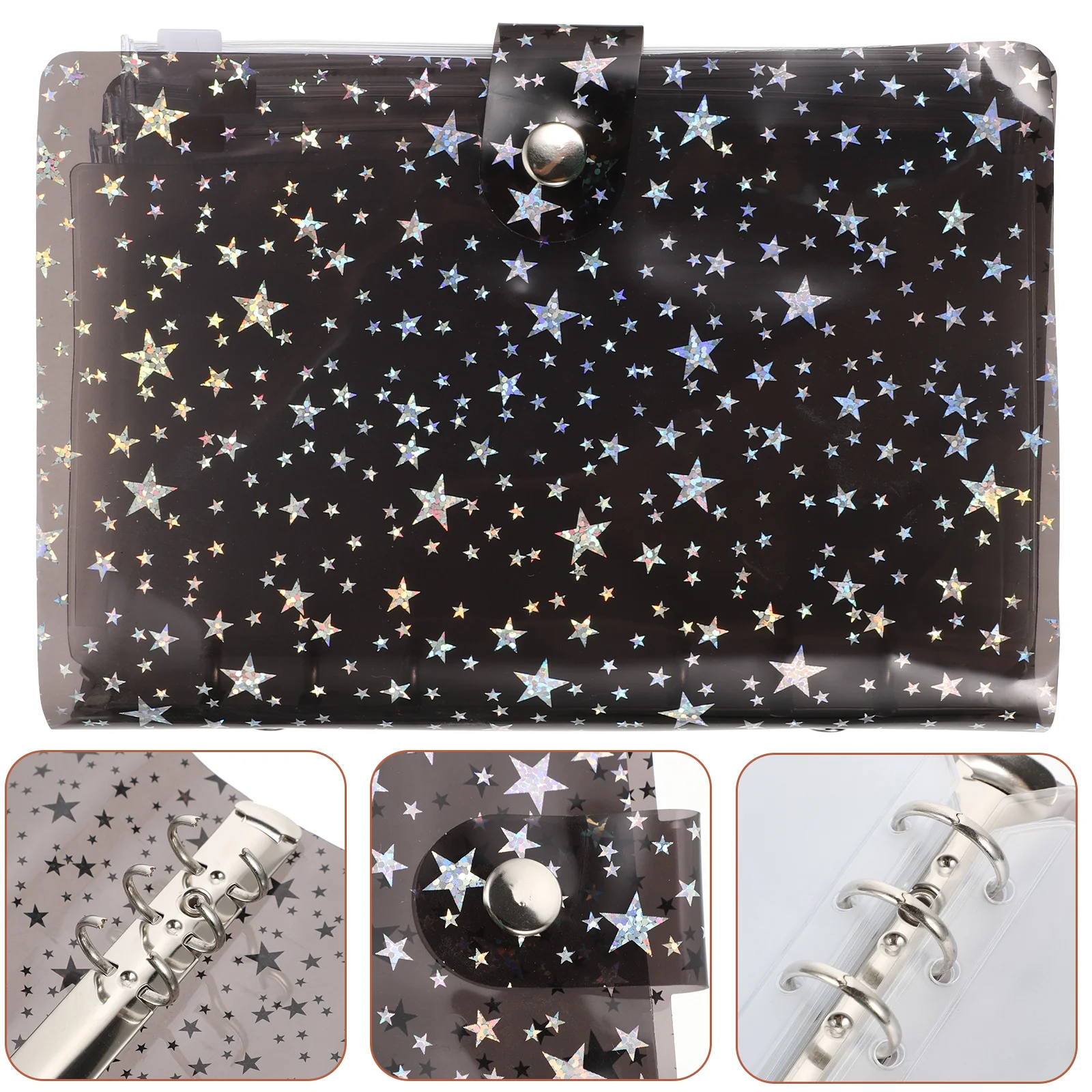 

Zipper Budget Binder Purses Manual Account Supplies Pvc Money Organizer for Cash