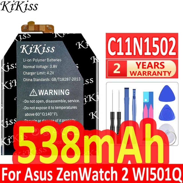 538mah 438mAh KiKiss Powerful Battery C11N1540 C11N1502 For Asus