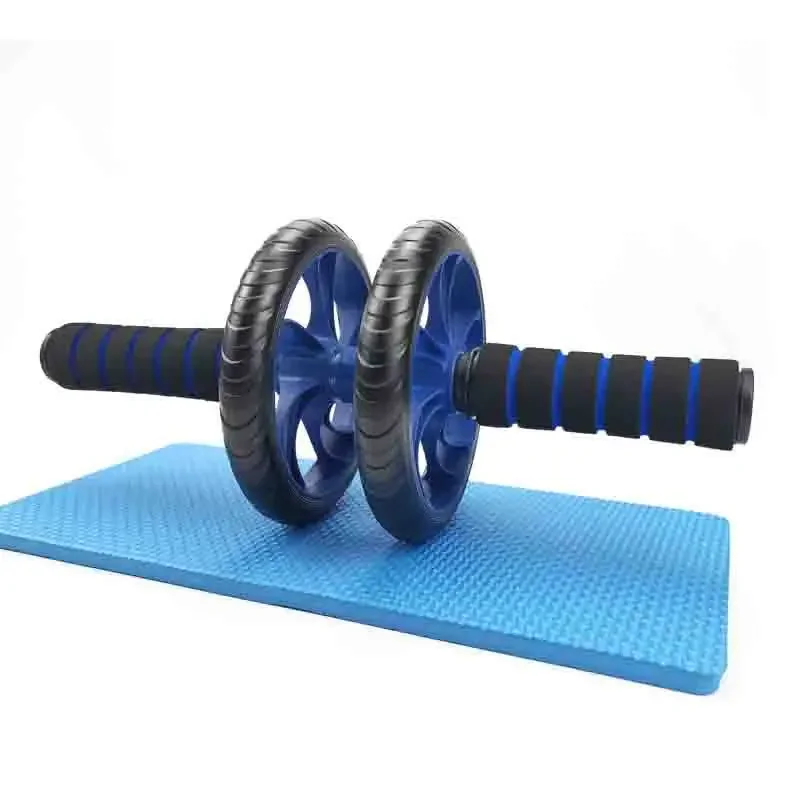 16 Inches Power Wheels Roller Machine Push- Rack Workout Gym Abdominal Muscle Trainer Two-wheeled Three-wheeled Fitness