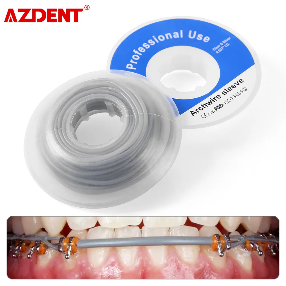Azdent Dental Orthodontic Elastic Archwire Sleeve Tubing Arch Wire