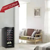 18 Bottle Wine Fridge, Freestanding Compressor Wine Cooler Refrigerator, Beverage Wine Chiller with Digital Temperature Control 2