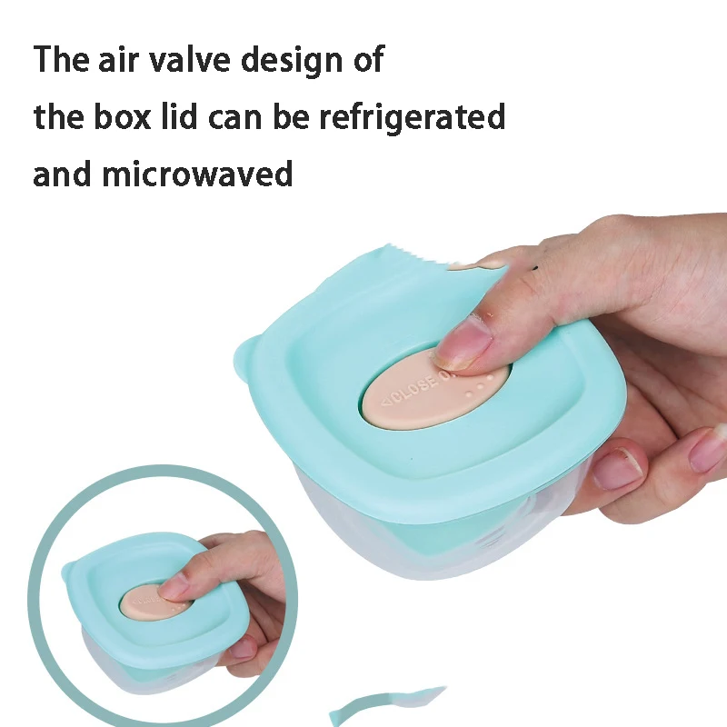 Complementary Food Box Baby complementary food storage box portable mini airtight preservation box Kitchen Storage Box 4Pcs baby food storage containers portable food storage box