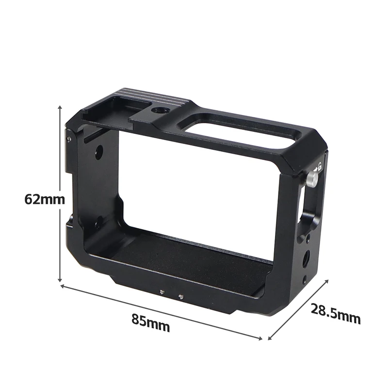 For  One RS Camera Metal Cage Frame 1/4 Magnetic Adapter Cold Shoe Mount 360 1-i