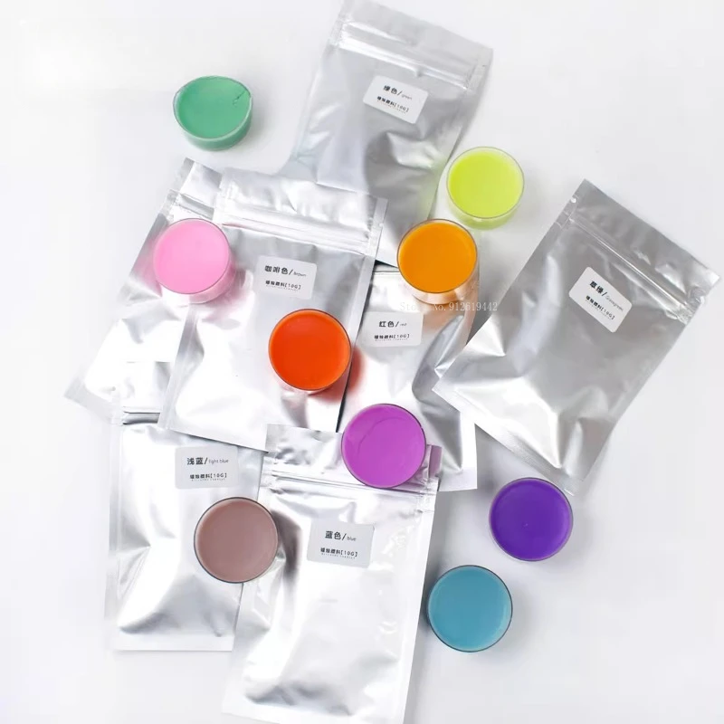 5g/10g Handmade Candle Colour Powder Block Pigment DIY Handwork Making Creative Aromatherapy Candle/wax Sheet Dyeing Agent Candle Dyes Pigment Soy Candle Wax Pigment Candle Dyes Kit
