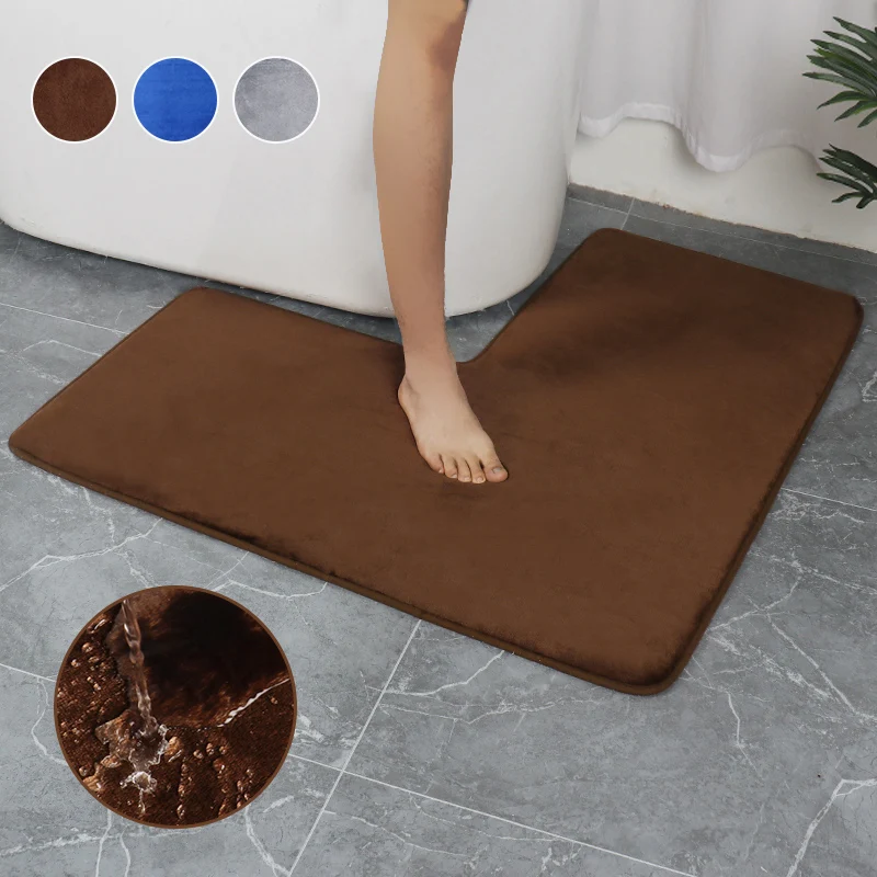 Bathroom-Rug-L-Shaped-Bath-Mat-Non-Slip-Corner-Shower-Mat-Soft-Bath-Rug ...