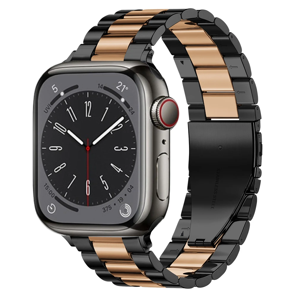 Premium Stainless Steel Metal Watch Strap - Elegant Bracelet Band