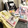 HAEX Funny Big Ear Backpacks Women Kawaii Candy Color Ribbon Mochilas Para Mujer Large Capacity Students DIY Doll Show Ita Bags 5