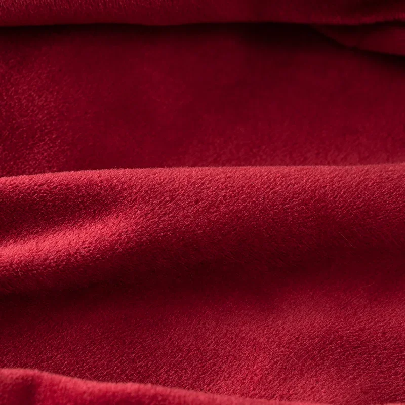 Robe Fille Velours Manches Longues - Style Vintage à Volants Superposés, Col Rond, Pour Noël Et Occasions Spéciales - 6