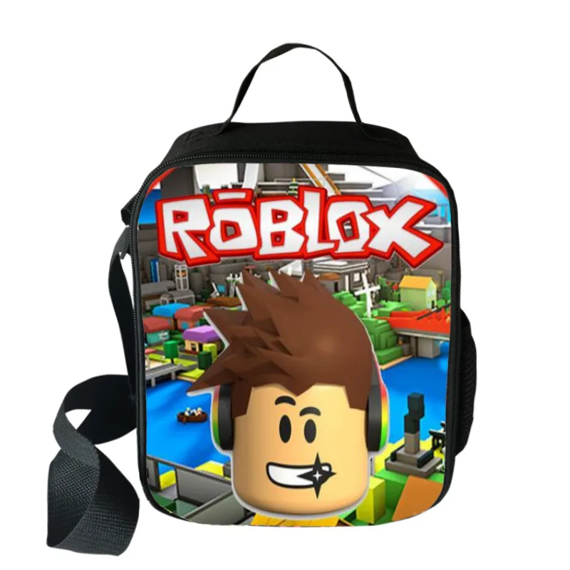 

The New Roblox Game Peripheral Primary and Secondary School Students Lunch Bag Large-capacity Bento Insulation Bag Picnic Bag