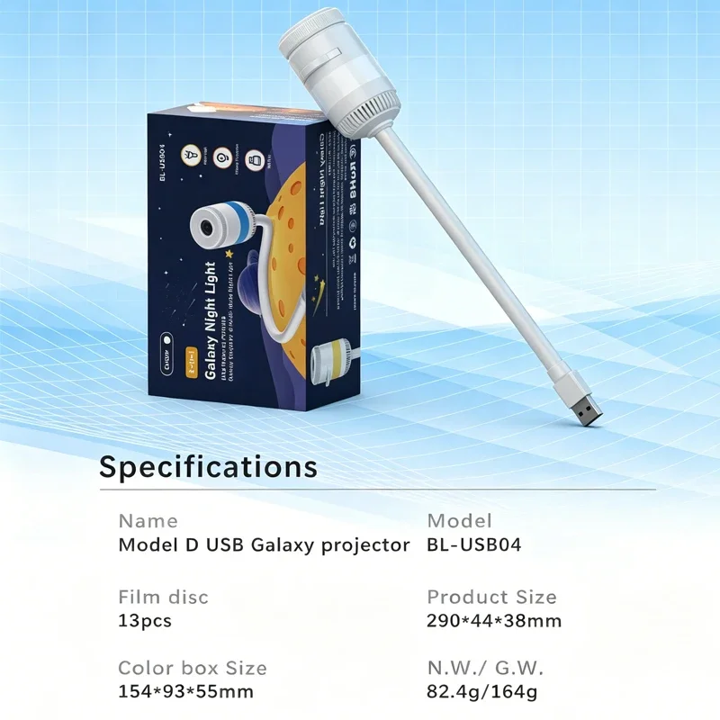 Proiettore Galassia 2-in-1 con Luce Notturna, Luce Ambientale per Auto, Proiettore Stellare USB con Luminosità Regolabile, Lampada d'Atmosfera per le Feste - immagine 6
