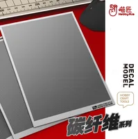 Hobby Mio 1/24 1/32 1/12 CB Series Twill Carbon Fiber Civil Model Water Sticker Etching Sheet Suitable for Various Model Cars 1