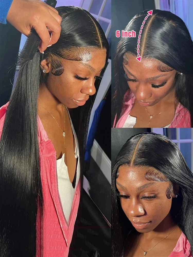 Human Hair Lace Frontal Wig For Women 13x6 13x4