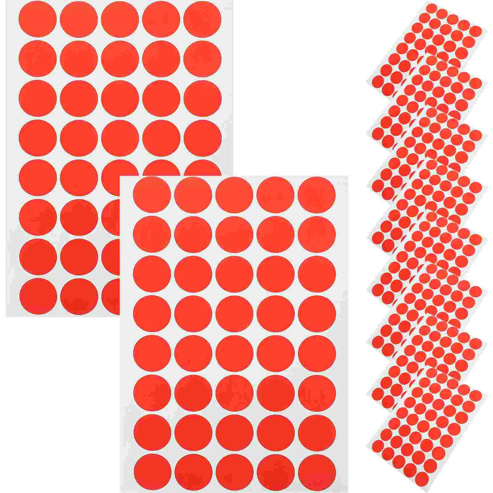 

10 Sheets Sticker Round Dot Label Colored Dots Stickers Sticky Point Coded Small Circle Decorative
