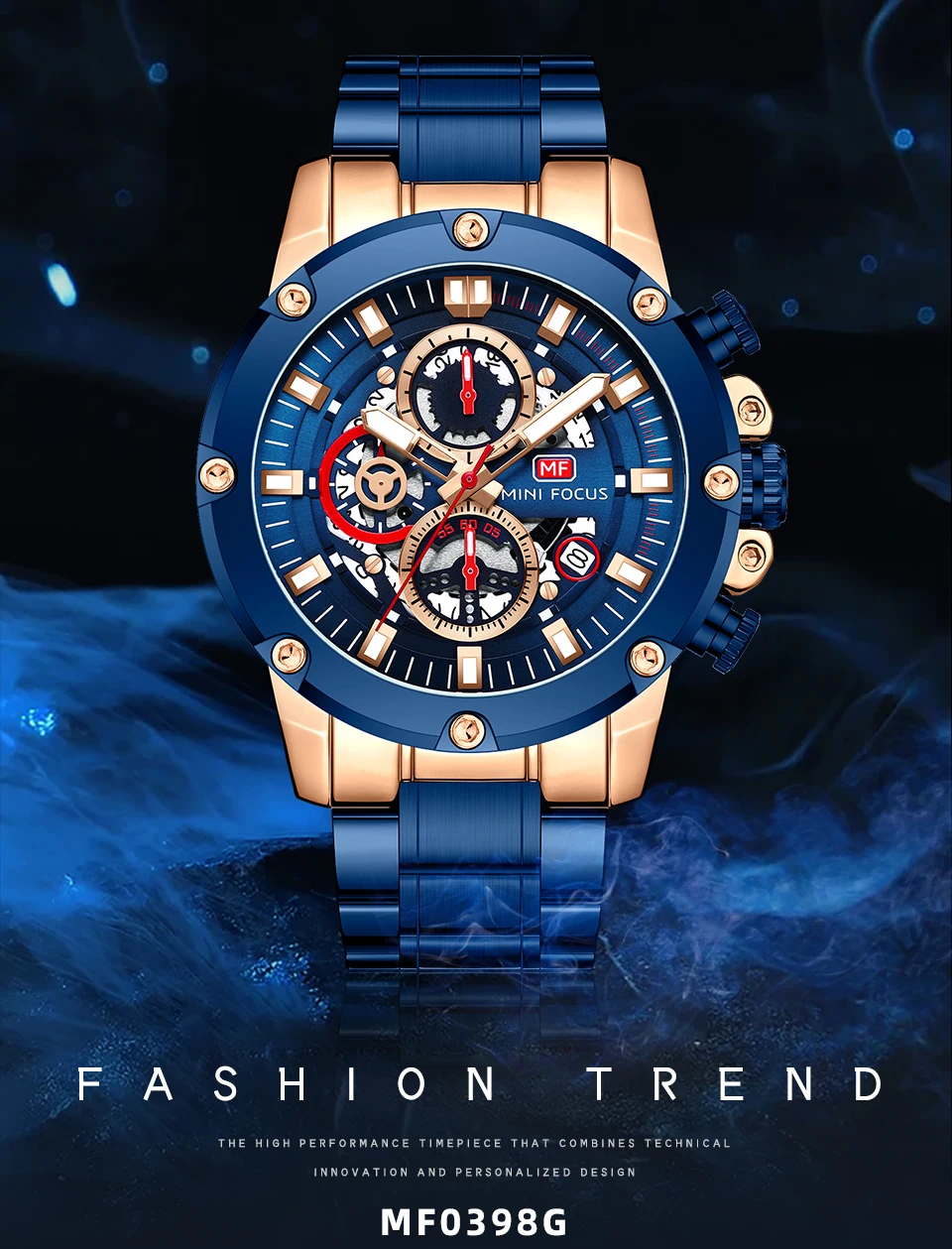 MINI FOCUS Quartz Watch for Men Waterproof_voghion.com