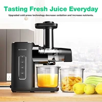 Slow Juicer FilterFree Compact Cold Press Juicer Machine Fruit Vegetable Juice Extractor Reversing Function Easy Clean 2