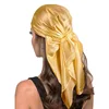 90cm Silk Scarf Scarftop Headwraps For Woman Fashion Four Seasons Hair Accessories Hijab Foulard Bandana Femme Headscarf 3
